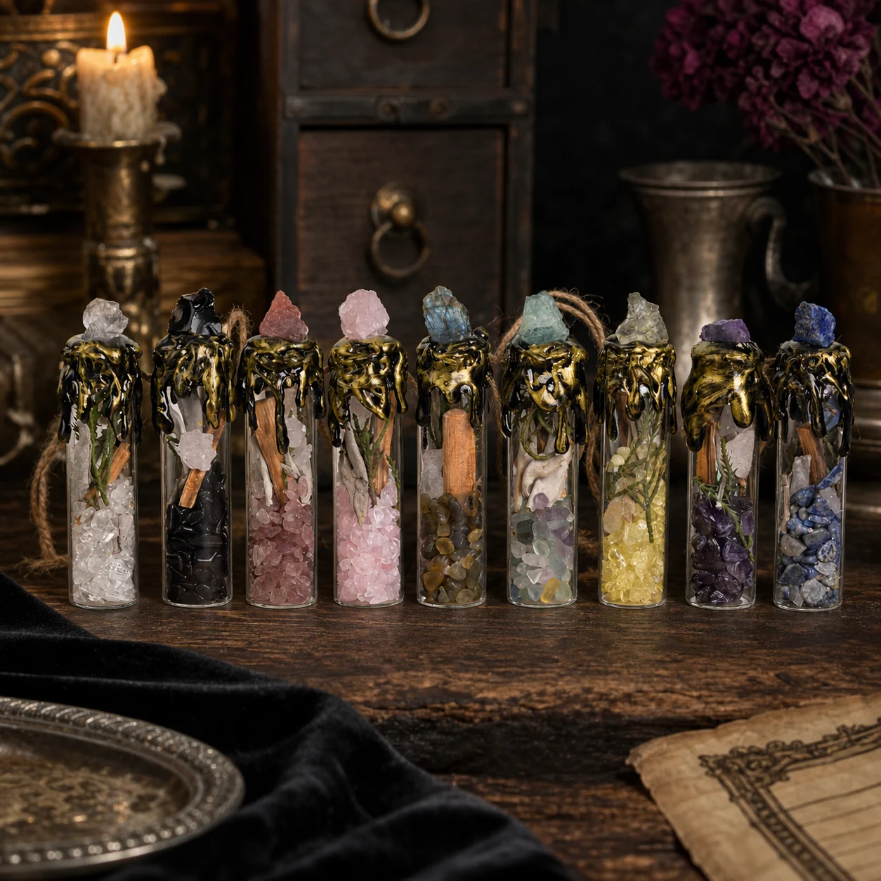 Raw Crystal Intention Bottle